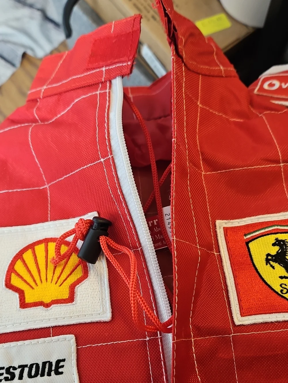 Ferrari Official Gear F1 Driver Uniform Backpack Red Patches
